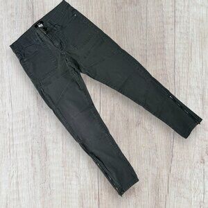 BDG Urban Outfitters Gray Olive Green Skinny Ankle Zip Stretch Utility Pants 27